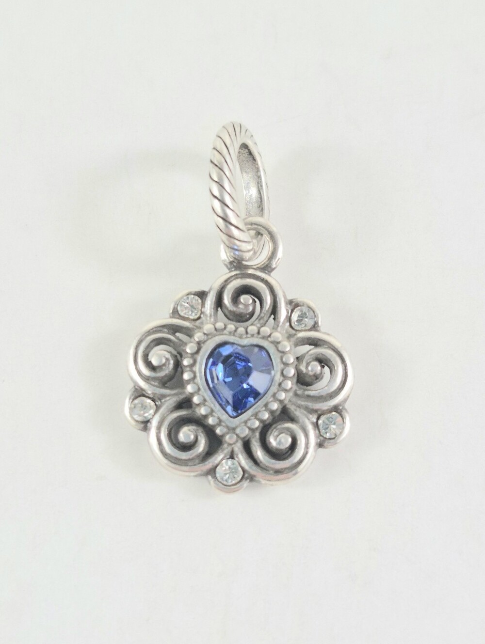 Brighton Blue Birthstone Heart Charm
